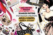 GIRLS AND PATTERNS, a Texture Illustration by Alisa Mikibith Art (Thumbnail 5 of 15)