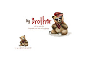 The Little Bear Watercolor Set, an Animal Illustration by Tinydew (Thumbnail 4 of 8)