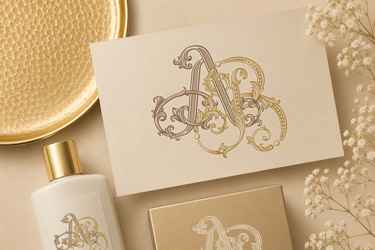AB BA Wedding Monogram Logo, a Branding & Logo Template by LogoAV (Photo 5 of 8)