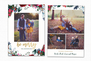 Christmas Card Template CC186