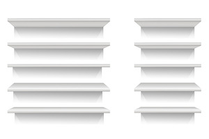 Shelf bookshelf set