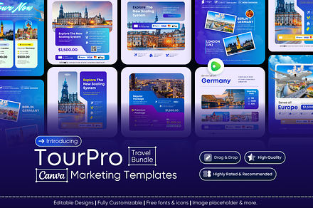 TourPro – Travel&Tour Canva Template