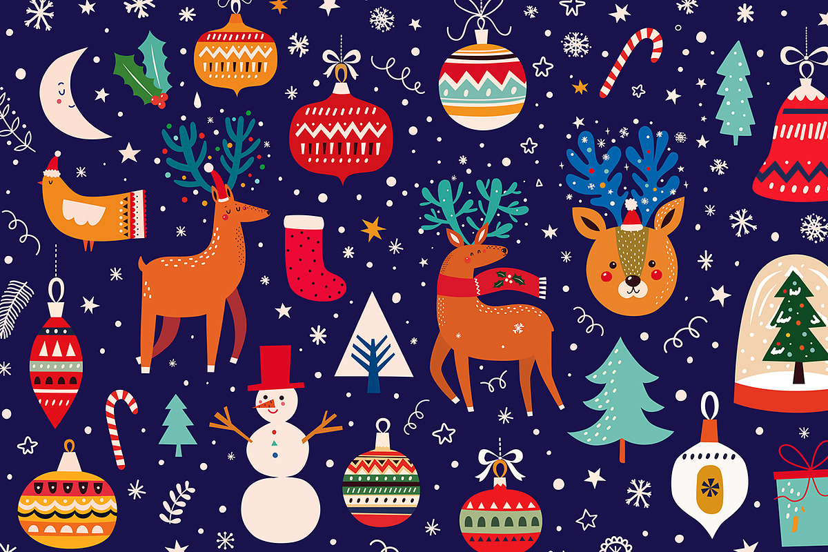 Merry Christmas collection, a Seasonal Illustration by MoleskoStudio (Photo 21 of 22)
