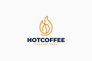 Hot Coffee Logo, a Branding & Logo Template by Zeer Graphic