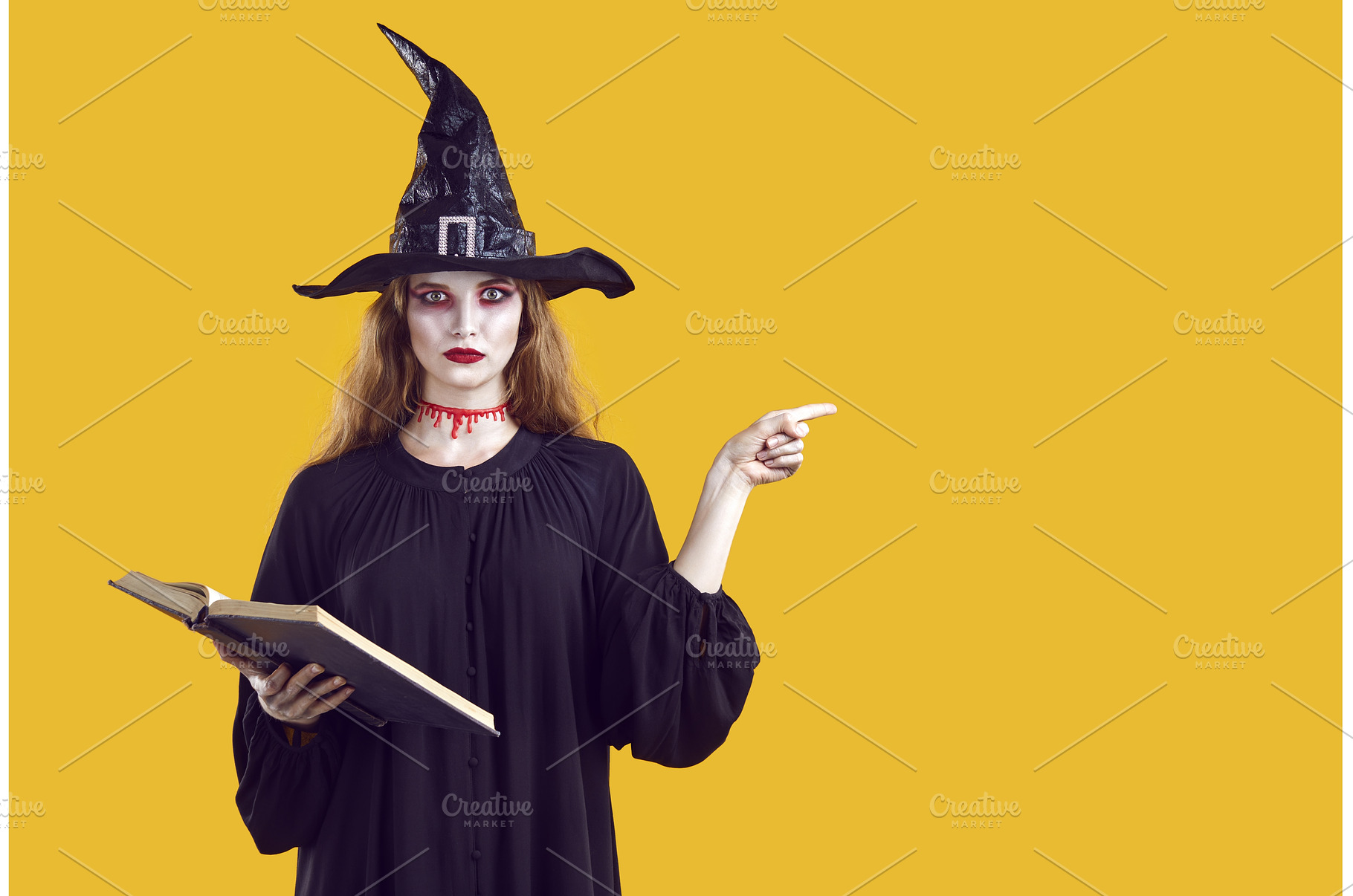 Serious creepy woman in witch, a Person Photo by StudioRomantic