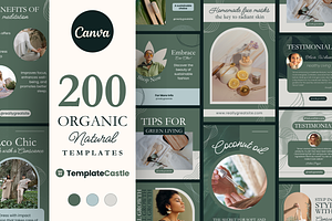 200 Social Media Canva Templates, a Templates & Theme by TemplateCastleStore