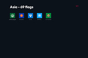 Flags of the World - Square Icons, an Icon by bvcreates (Thumbnail 10 of 16)