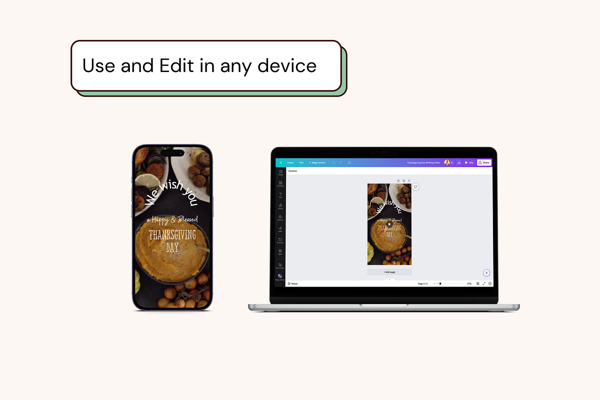 Thanksgiving Day Wishing Video, a Websites & App Template by Adored Templates (Photo 6 of 10)