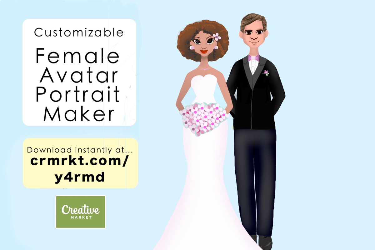 Personalized female portrait creator, a Person Illustration by CosmicMedium (Photo 4 of 5)