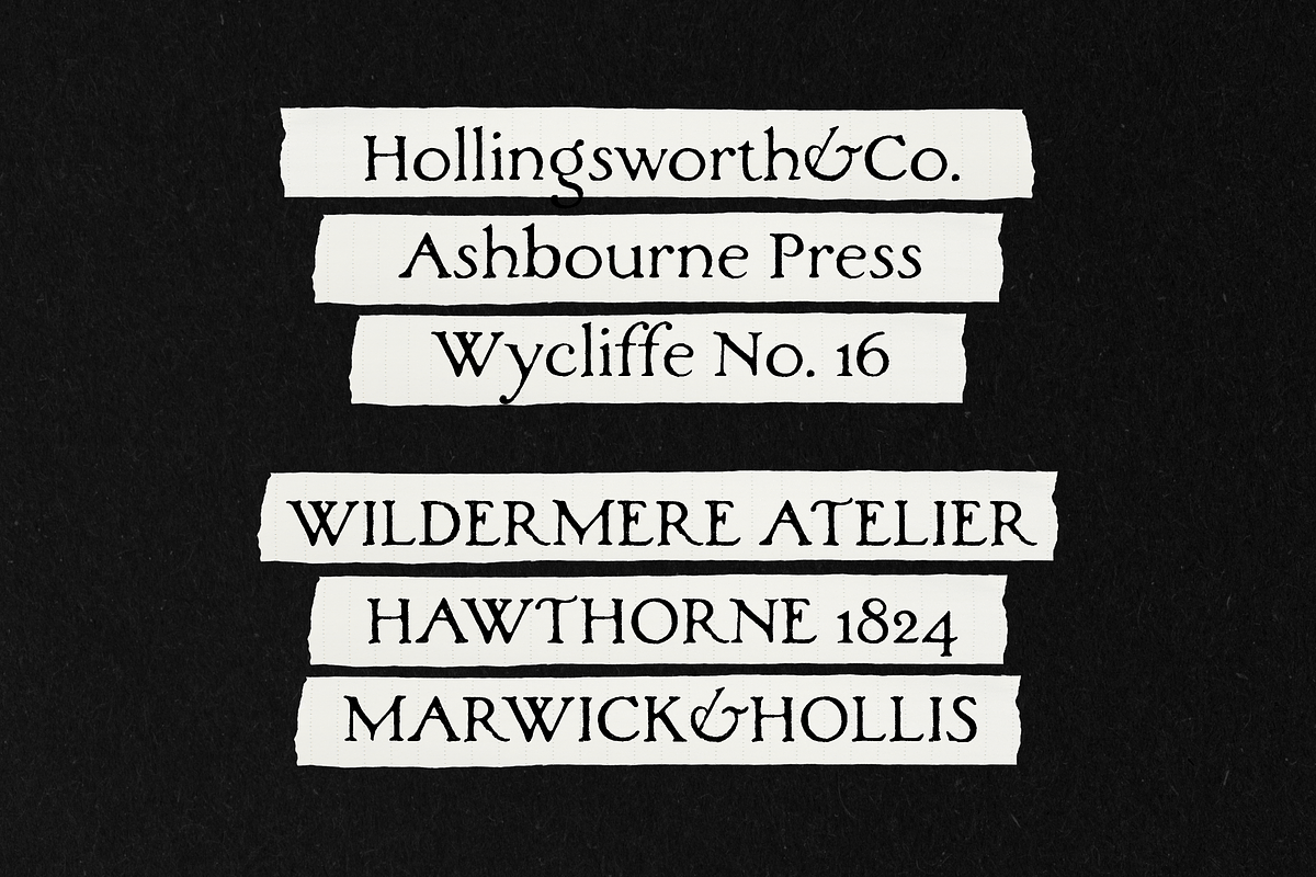 Woodlands - Vintage Hand-painted, a Serif Font by Harmonais Visual (Photo 8 of 23)