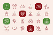 Christmas Icons Art Set, an Outline Icon by Prosymbols (Thumbnail 6 of 7)