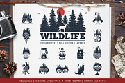 WildLife. 15 Double Exposure Badges, a Branding & Logo Template by Cosmic Store (Thumbnail 1 of 12)