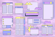 OLD WEB - social media templates, an Illustration by okchizh (Thumbnail 2 of 10)
