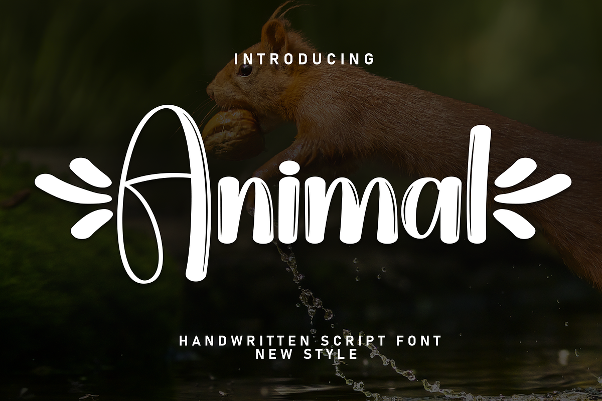 Animal | Script Font, a Handwritten Font by Scratchones (Photo 1 of 9)