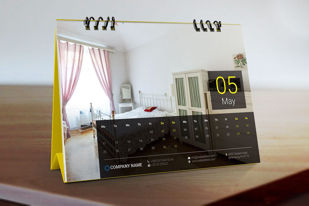 Calendar for 2020 | Desk Calendar, a Stationery Template by graphicbox (Photo 3 of 5)