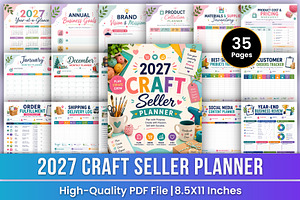 2027 Craft Seller Planner | Business, a Stationery Template by Mustafiz