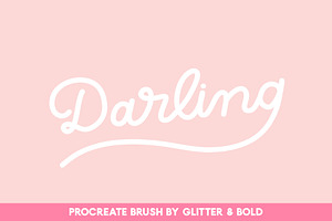 Darling Monoline Procreate Brush