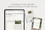 Cottage Core Substack Canva Branding, a Branding & Logo Template by Tabitha Emma (Thumbnail 6 of 9)