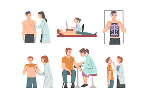Medical Check-up and Health, a Person Illustration by TopVectors