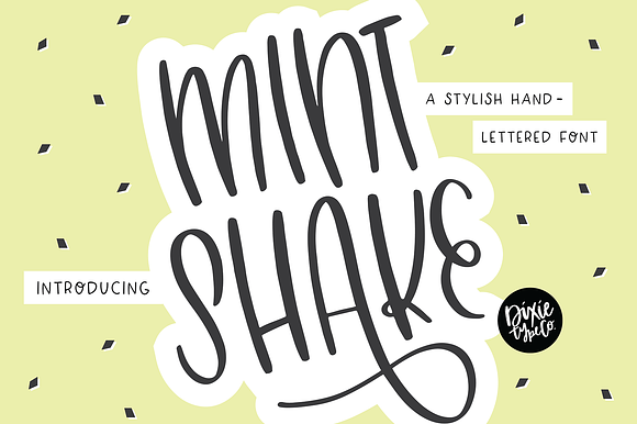 MINT SHAKE a Stylish Font preview 8