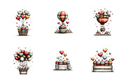 Valentines Cupcakes Clipart PNG, an Illustration by SinaCreation (Thumbnail 4 of 11)