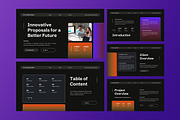 Black Gradient Project Proposal PPT, a Presentation Template by Aiyari Graphic (Thumbnail 2 of 5)
