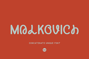 Malkovich - Unique Font