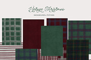 Vintage Tartan Christmas, a Background Graphic by Lana Elanor (Thumbnail 6 of 12)