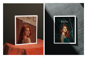 Magazine Mockup Kit With Shadows