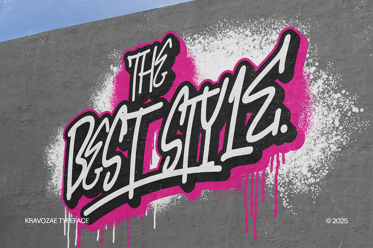 Kravozae - Graffiti Display Font, a Font by Indotype Foundry (Photo 3 of 10)