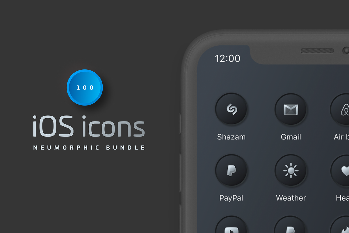 iOS 14 Custom Neumorphic Home Icons, an Icon by Delightful Design (Photo 11 of 11)