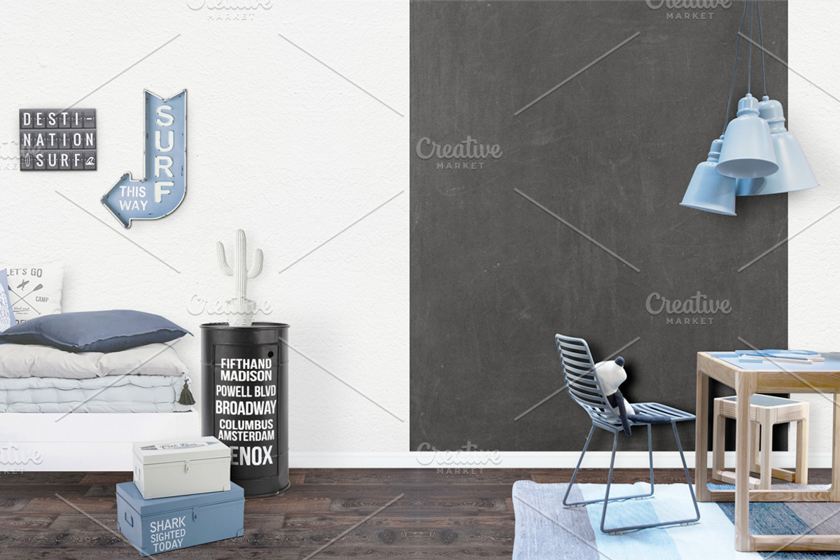 Kids Room Wall/Frame Mock Up 26, a Print Template by Whimsicality (Photo 6 of 6)