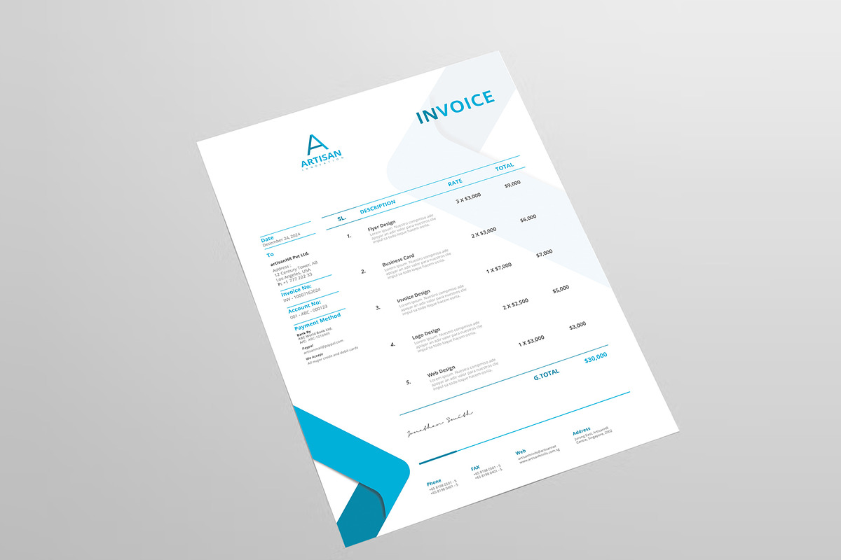 Minimal Branding Identity, a Stationery Template by artisanHR (Photo 3 of 7)