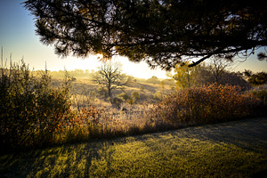 Morning sun breaks