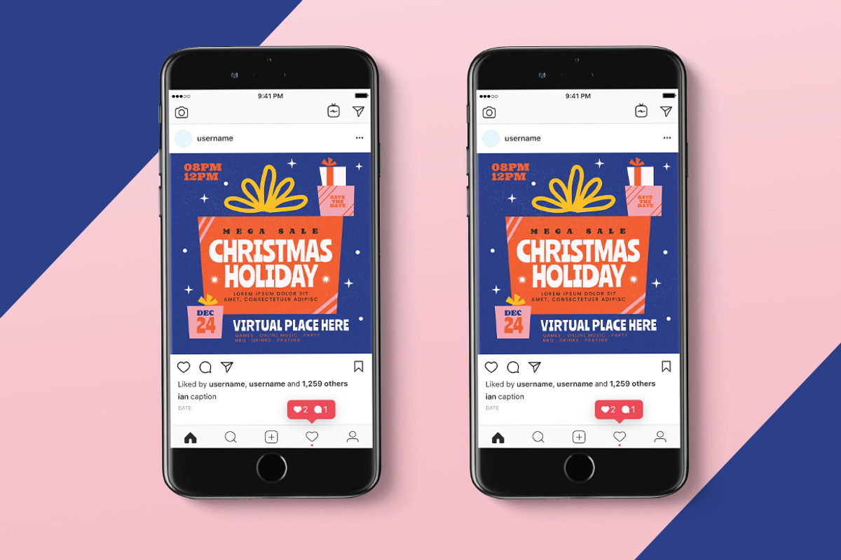 Modern Christmas Holiday Sale Flyer, a Flyer Template by Tokosatsu (Photo 2 of 5)
