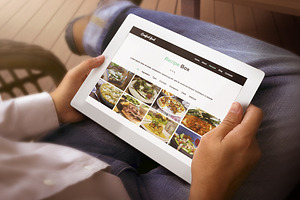 Food One Page Website Template