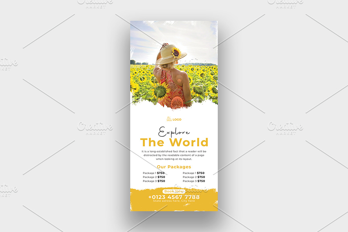 Travel Tour Rack Card Design, a Poster Template by Shahjahangdb1