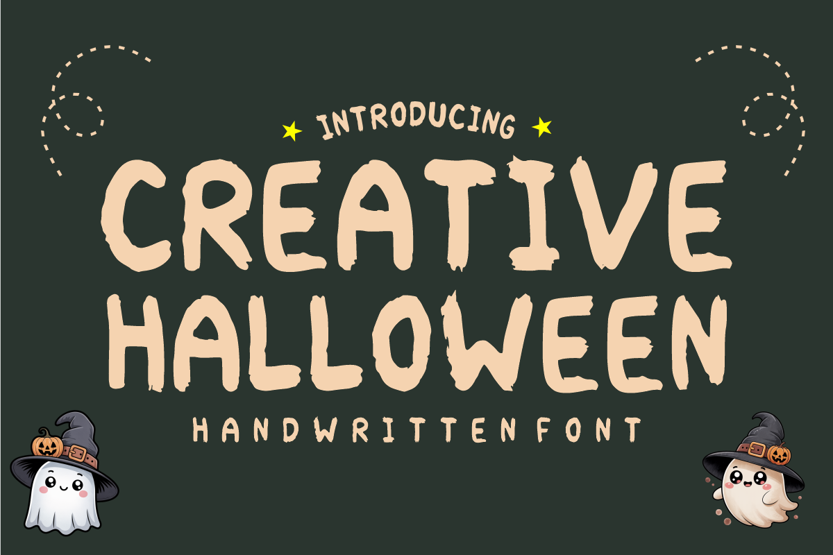 Creative Halloween - Spooky Font, a Handwritten Font by KiddoGlyphs Studio (Photo 1 of 6)