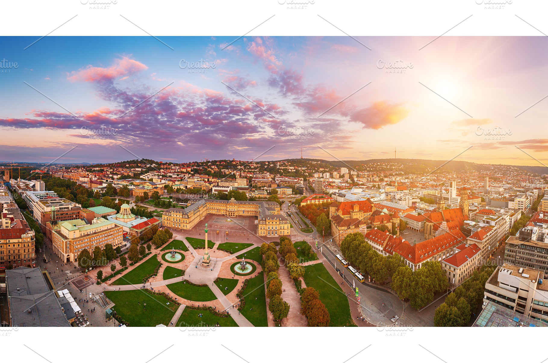 Schlossplatz in Stuttgart, Germany, an Architecture Photo by Nature and travel