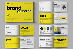 Corporate Brand Guideline, a Brochure Template by ContestDesign
