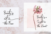 Hello Beauty - Handwritten Font, a Script Font by FHFont (Thumbnail 2 of 9)