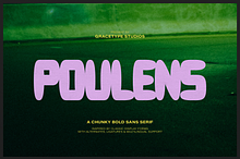 Poulens | Chunky Bold Sans Serif