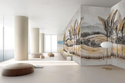 Modern Mixed Art Wallpaper, a Decorative Illustration by fei long (Thumbnail 3 of 10)