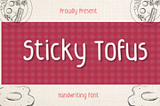 Sticky Tofus, a Handwritten Font by Aisyah (Thumbnail 1 of 5)