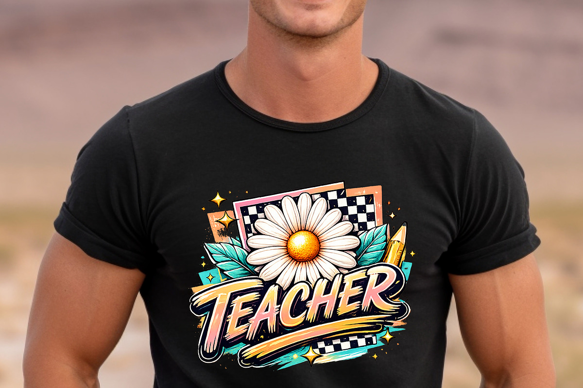 Cute Teacher Daisy Flower PNG, an Object Graphic by Star Graphic Design (Photo 5 of 10)