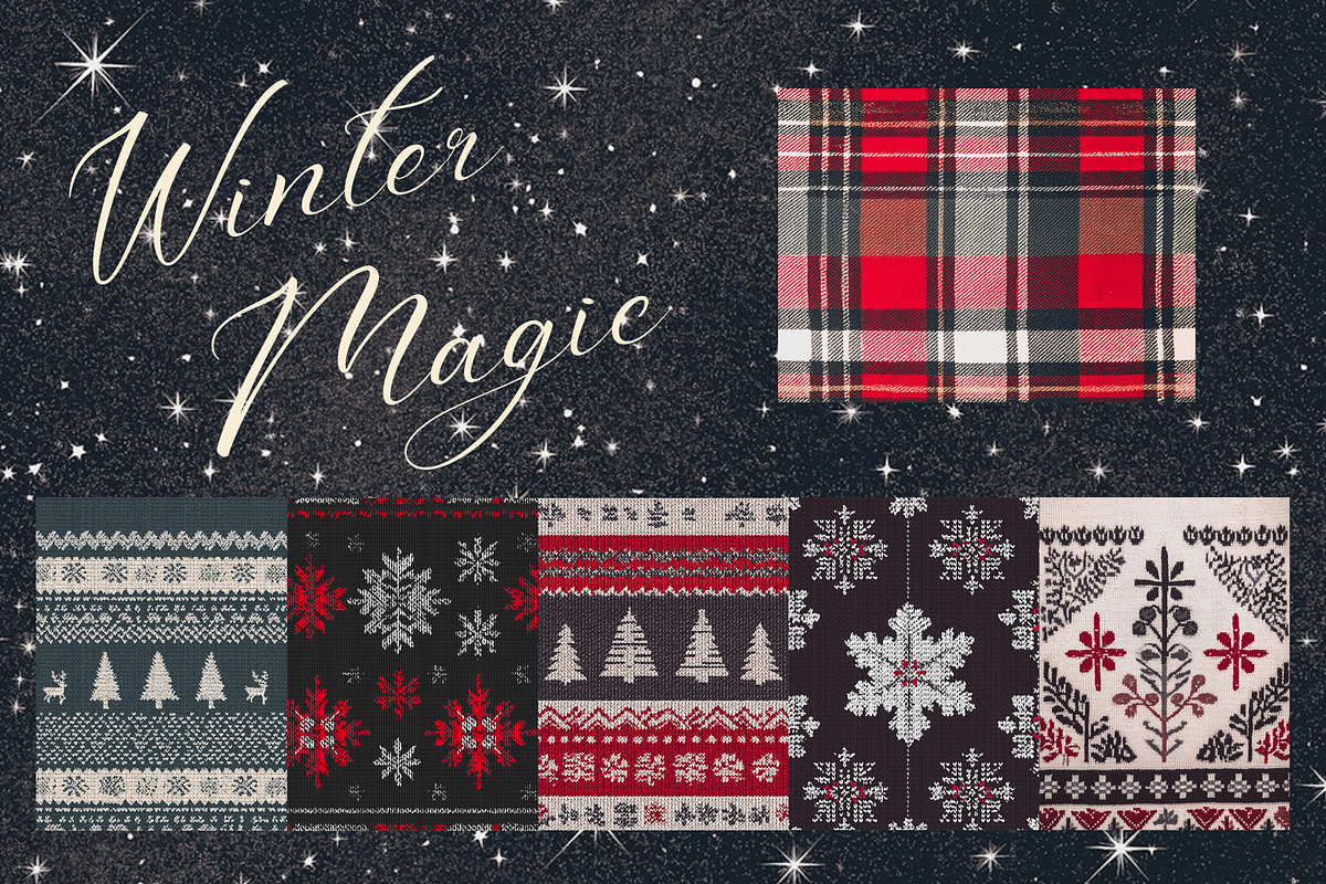 Winter Magic Textures Collection, a Background Graphic by JulsIst (Photo 6 of 11)