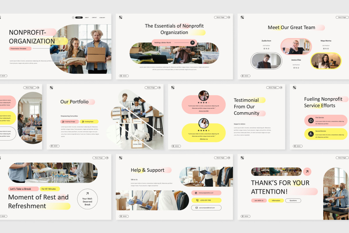 Nonprofit Organization Presentation, a Presentation Template by Antstheme (Photo 2 of 2)