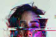 90 Glitch faces, a Person Illustration by Handmadefont (Thumbnail 59 of 94)