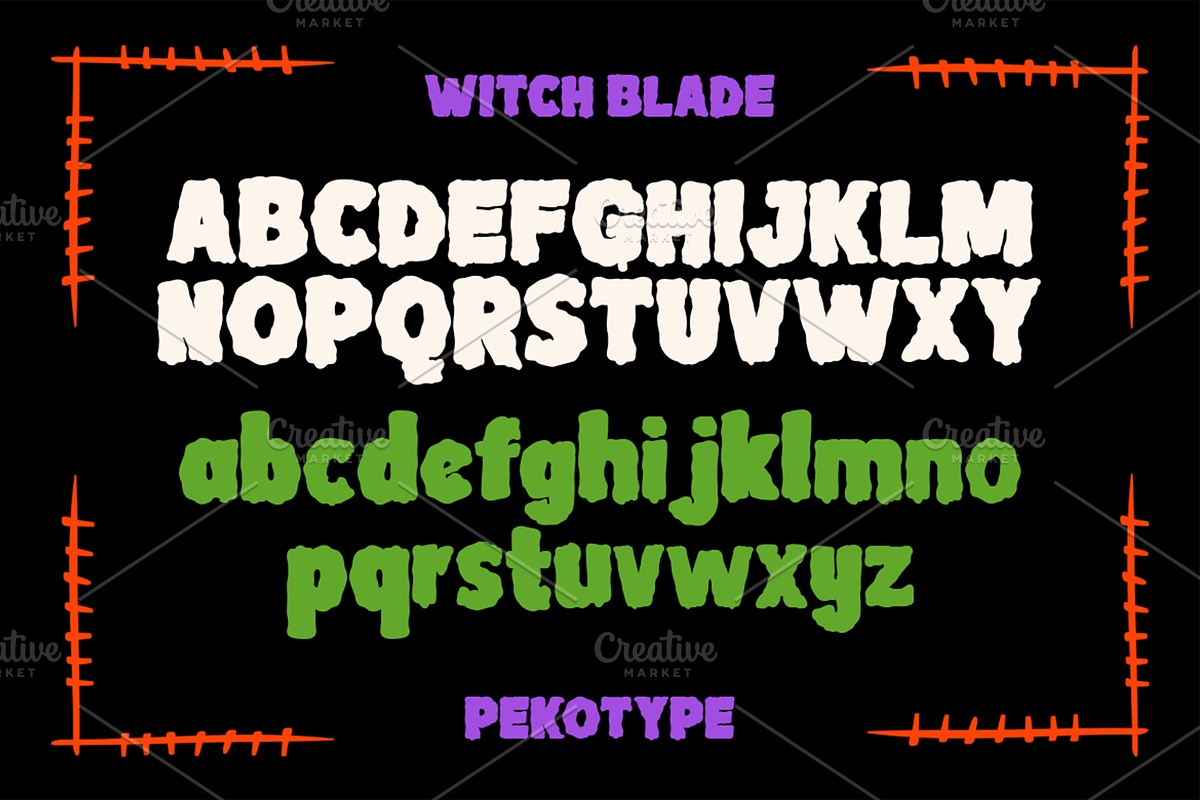 Witch Blade - Halloween Display Font, a Sans Serif Font by Pekotype (Photo 3 of 15)