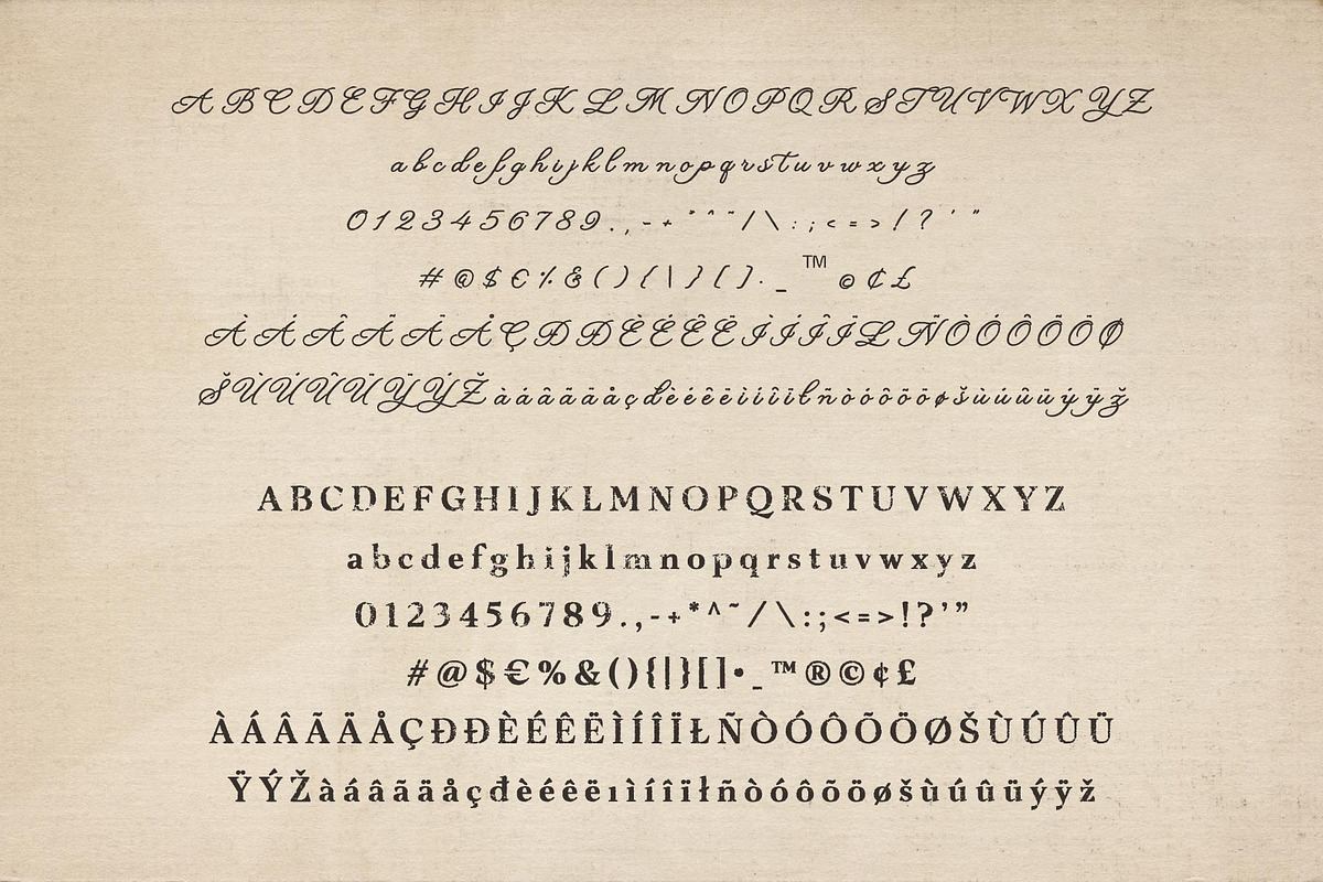 Epharium; Old Vintage Font Duo, a Script Font by Eko Bimantara (Photo 8 of 10)